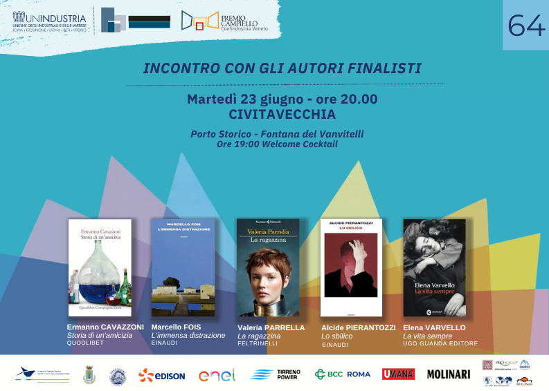 Civitavecchia apre il tour estivo del Premio Campiello. Al Porto Storico arrivano i cinque finalisti