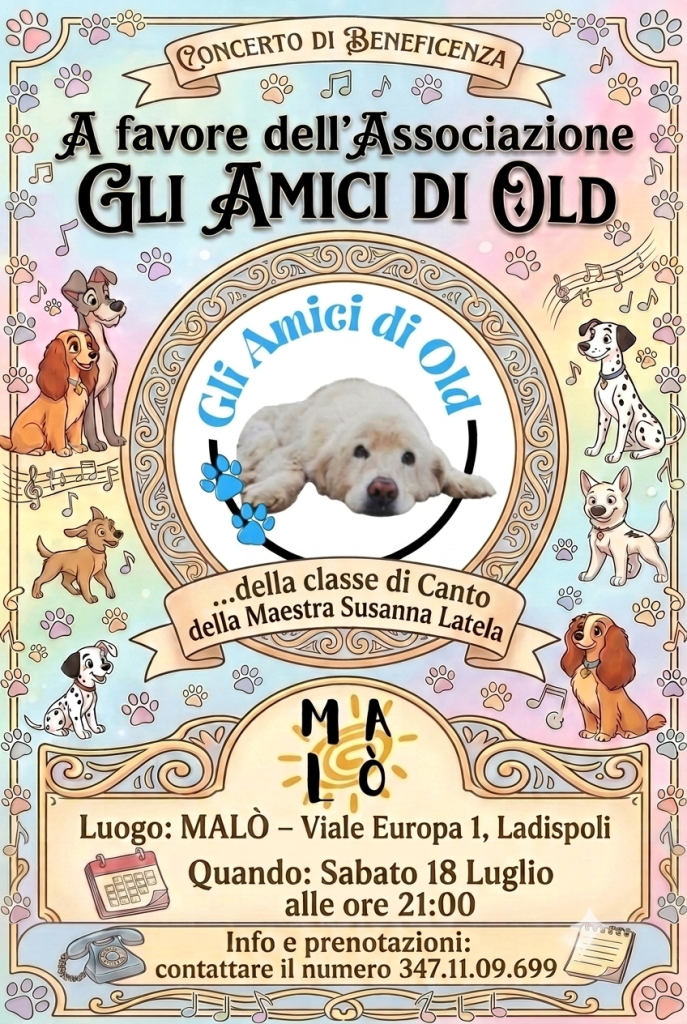 Note di Cuore a Ladispoli: Una Serata di Musica e Solidarietà per “Gli Amici di Old”