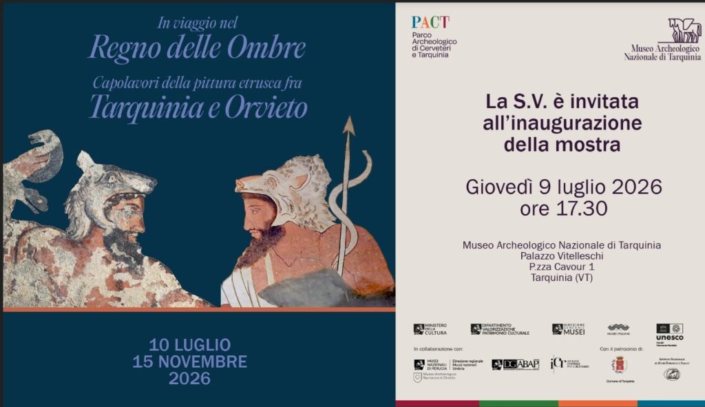 Tarquinia, un viaggio nel Regno delle Ombre. In mostra i capolavori della pittura etrusca