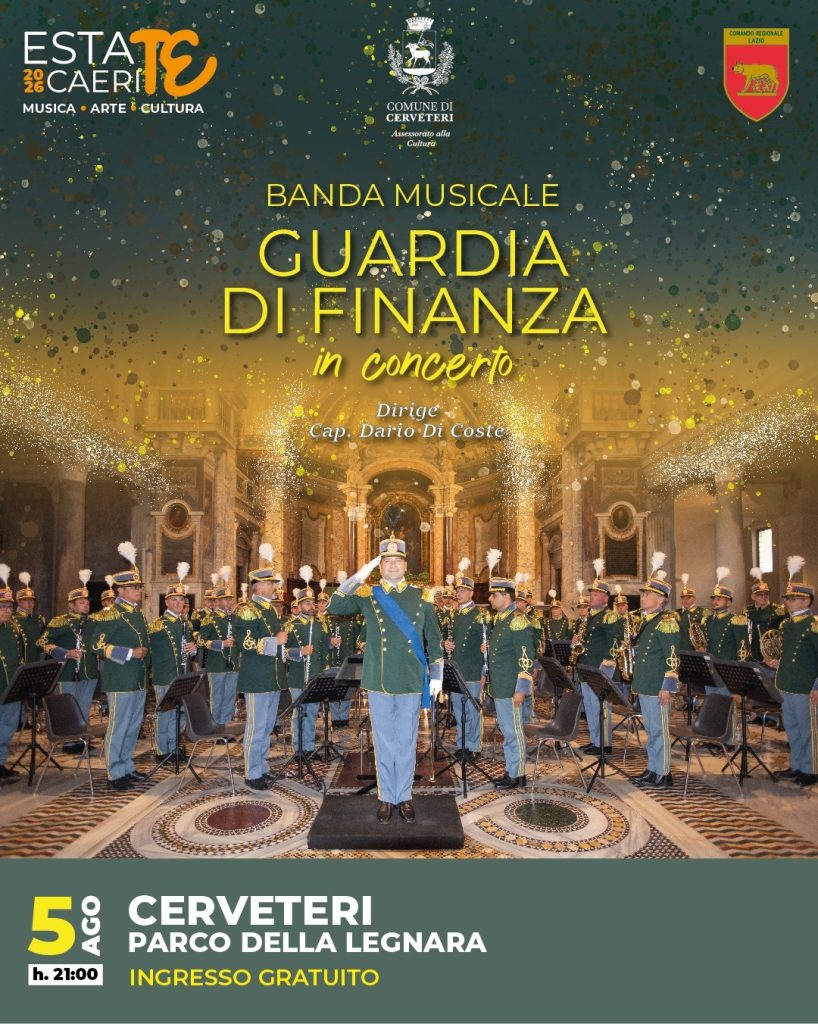 La Banda Musicale della Guardia di Finanza in concerto a Cerveteri