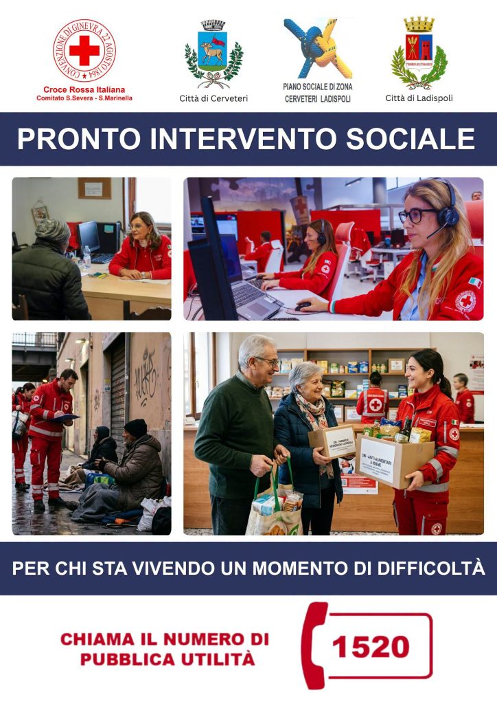Cerveteri, pronto intervento sociale e unità di strada: un aiuto concreto per chi è in difficoltà