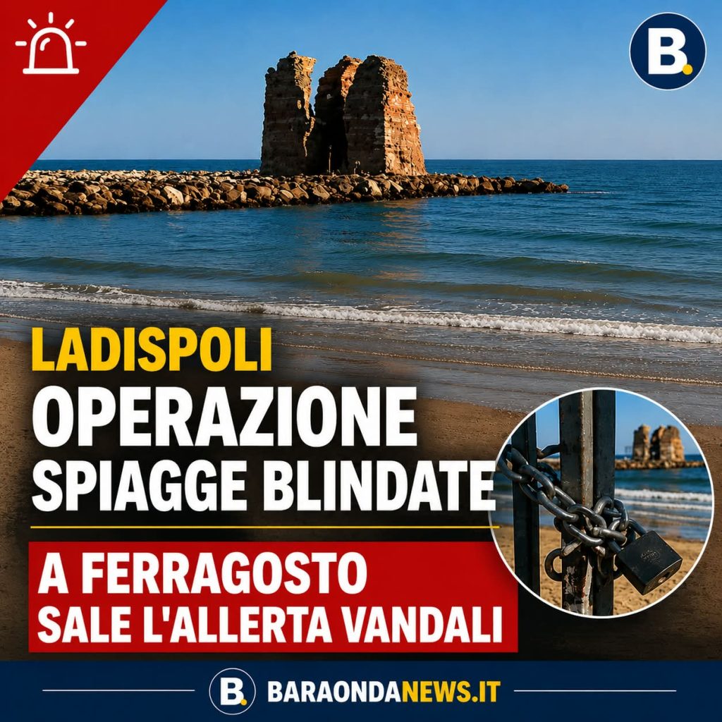 Ladispoli, stretta per Ferragosto: dalle 19.30 stop all'accesso alle spiagge libere