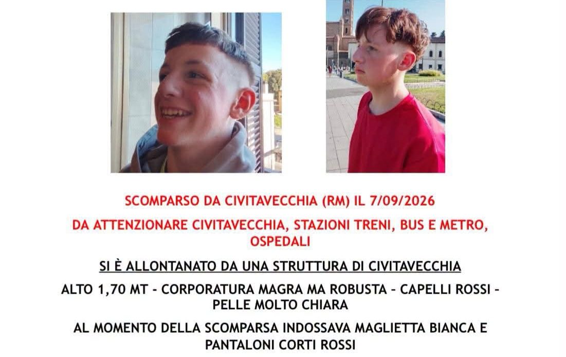 Civitavecchia, scomparso un ragazzo di 13 anni: l’appello per ritrovare Emir Alfonso Liquori