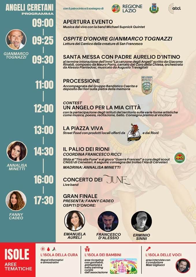 Cerveteri, il 4 ottobre torna la festa degli Angeli Ceretani