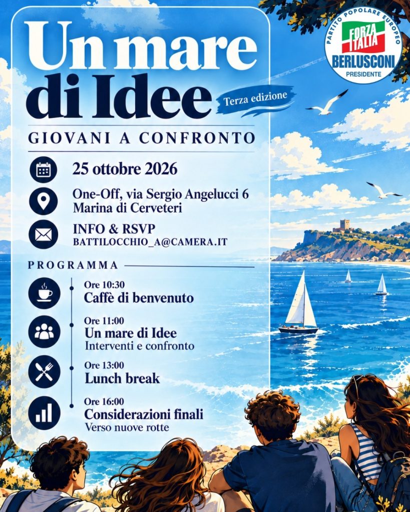 "Un mare di idee": a Cerveteri giovani a confronto per costruire una nuova classe dirigente
